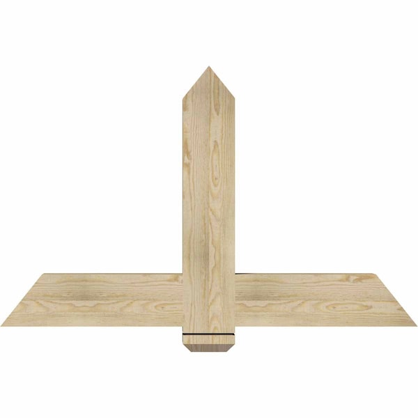 Ekena Millwork Eugene Rough Sawn Timber Gable Bracket, Douglas Fir, 48"W x 30"H x 4"D x 6"F, 15/12 Pitch GBW048X30X0406EUG00RDF - main